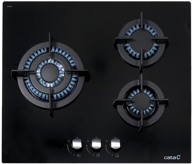 ENCIM. CATA CCI6021 BK 3F CRISTAL GAS NATURAL