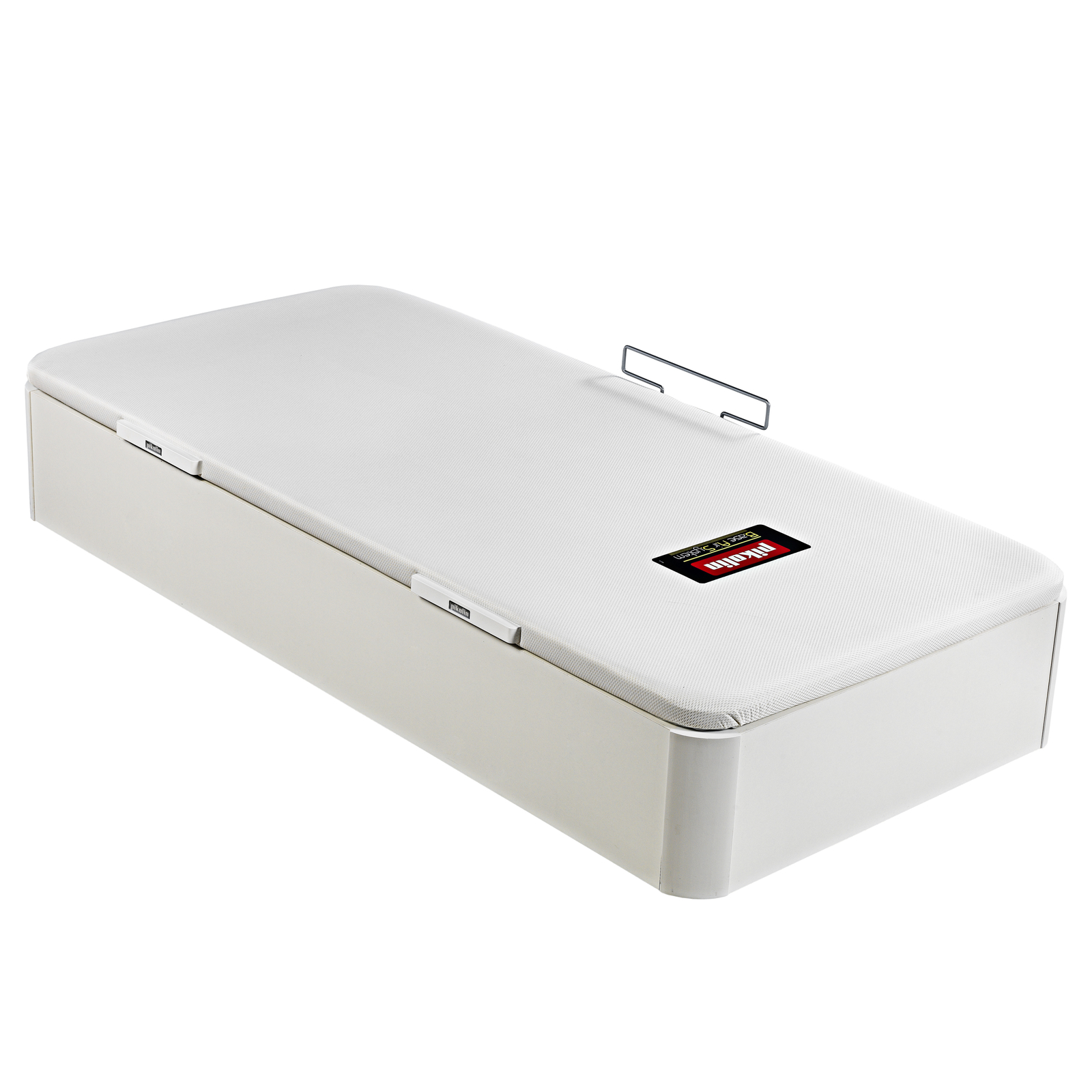 Canapé abatible de madera juvenil de color blanco NATURBOX JUV