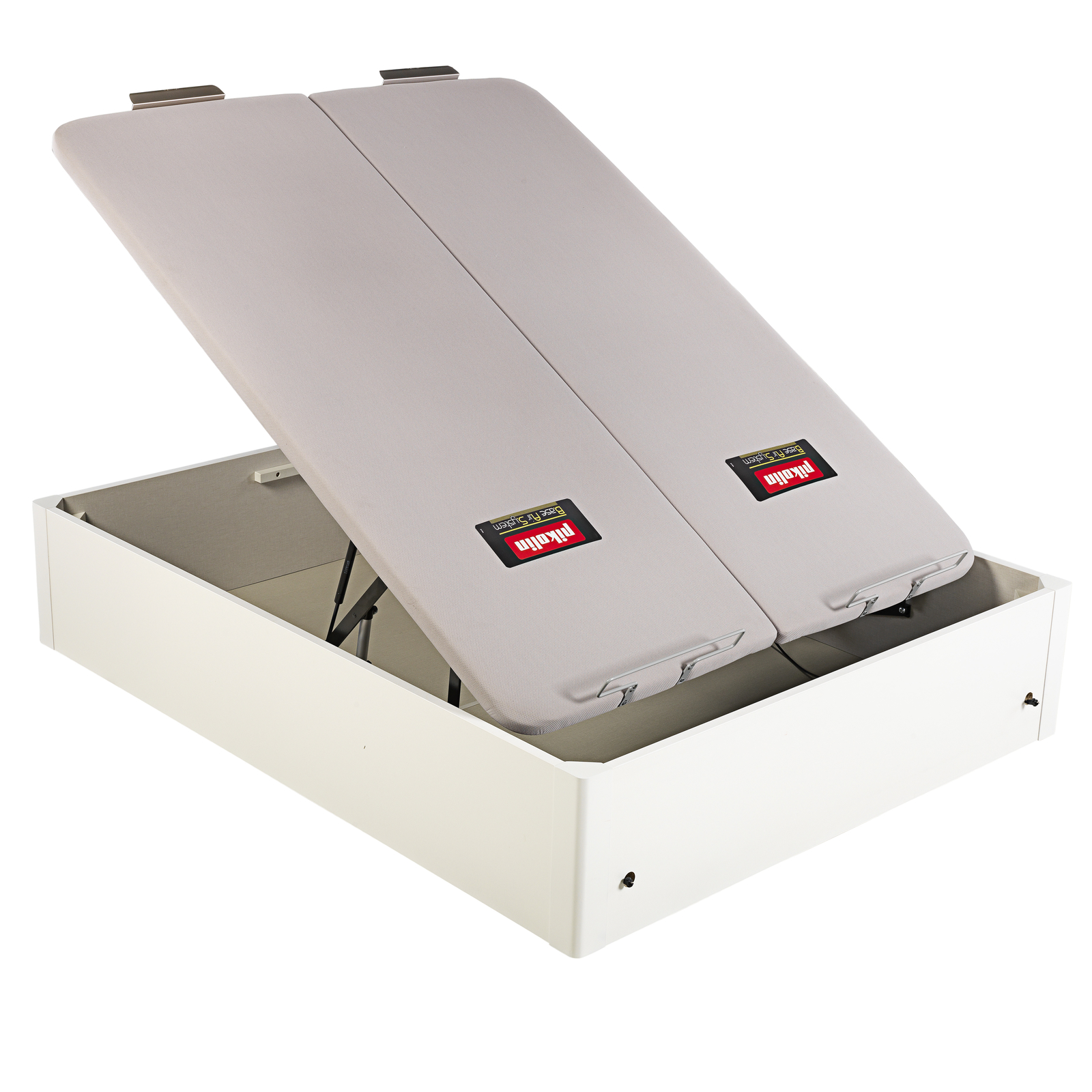 Canapé abatible de madera eléctrico  de alta capacidad tapa doble de color blanco DESIGN